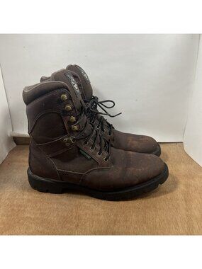 Georgia Boots Homeland Work Boots Men's Size 9.5 Waterproof Brown Leather G108